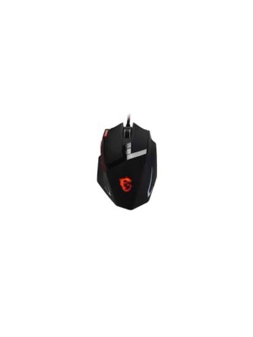MSI Interceptor DS200 Laser Gaming Mouse Right-Handed Wired Black Red